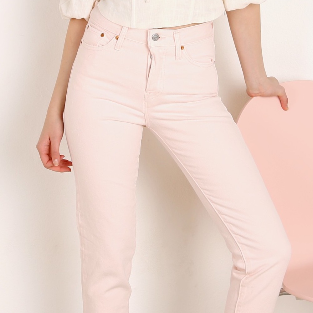 Pink Levi High Wasted Jeans